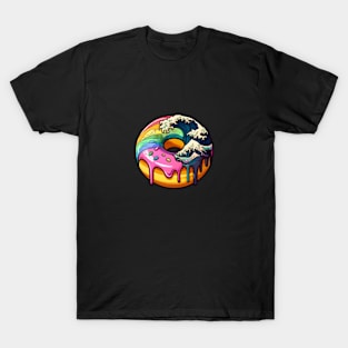 Donut Great Wave Ukiyo-E T-Shirt